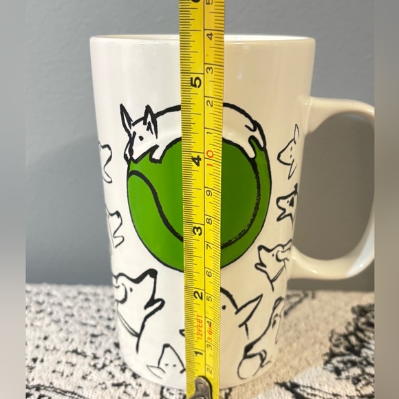 Starbucks 2015 Doodle Dogs Sketch Tennis Ball Coffee Mug - Picture 4 of 5